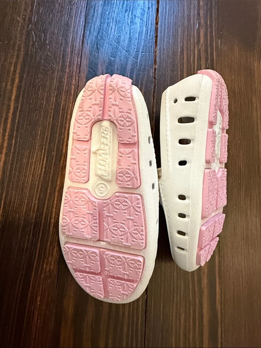 Girl Floafer White Slip-On Perforated Water-Resistant Shoes